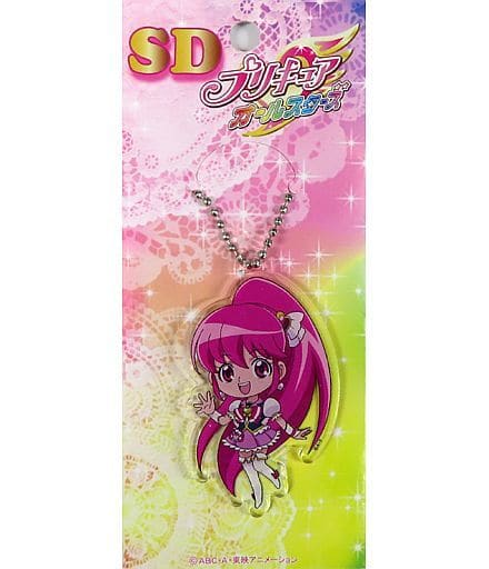 Cure Lovely Acrylic Die-Cut Ball Chain Keychain - Pretty Cure All Stars Pretty Store Limited (Toei Animation) Pre-owned, Length Approx. 6 cm