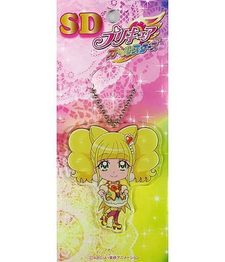 Cure Sparkle Acrylic Die-Cut Ball Chain Keychain - Pretty Cure All Stars Pretty Store Exclusive (Toei Animation) - Pre-owned, Length Approx. 6 cm