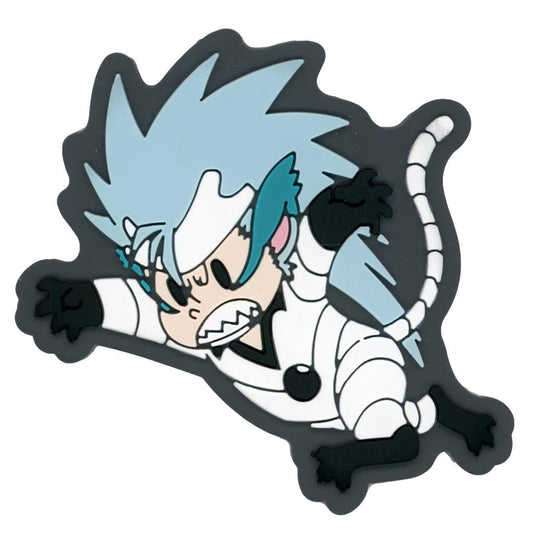 Grimmjow Jaegerjaquez BLEACH 20th Anniversary Original Rubber Magnet Collection Magnet, Approx. 65 x 65 mm, Dainippon Printing, Pre-owned