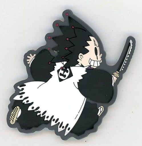 Kenpachi Zaraki BLEACH EX Original Rubber Magnet Collection Magnet - 20th Anniversary Exhibition, Approx. 65 x 65 mm