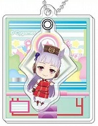 Gold Ship Acrylic Keychain - Umamusume: Pretty Derby "Plapla" Acrylic Key Holder C BOX (Hasepro / Bandai) 60×46mm Pre-owned