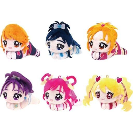 Pretty Cure 20th Anniversary HugChara Collection Full Set - 6 Plush Keychain Mascots (Length Approx. 90 mm) Max Limited - Pre-owned