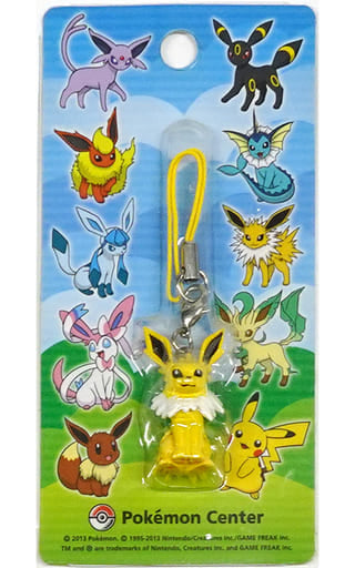 Jolteon Figure Strap (Approx. 4cm) - Pokémon Official Strap Keychain, Pre-owned
