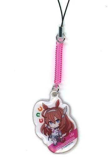 Mihono Bourbon Smartphone Cleaner Keyholder - Seven-Eleven × Umamusume: Pretty Derby Campaign Exclusive (Approx. 50mm, Used)