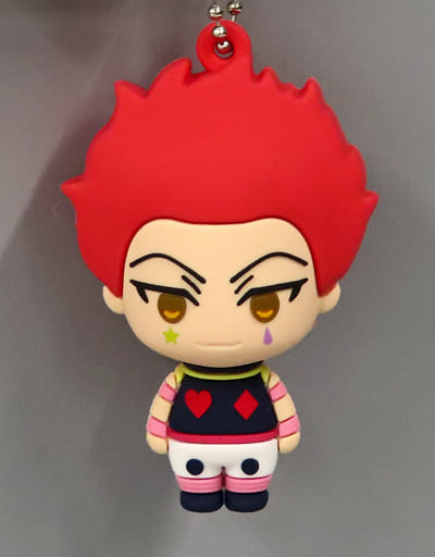 Hisoka Morow 3D Rubber Mascot Keychain from Hunter x Hunter - FuRyu Prize Item, Approx. 6 cm