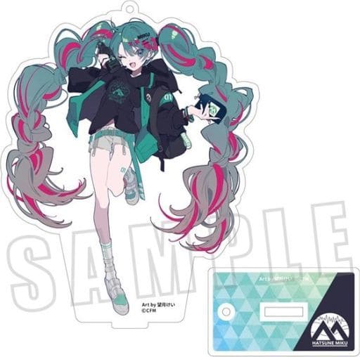 Hatsune Miku Acrylic Stand Keyholder - Movic VOCALOID Series - Length Approx. 13 cm (Pre-owned)