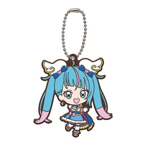 Cure Sky Capsule Rubber Mascot Keychain - Hirogaru Sky! Pretty Cure Gashapon (Bandai, Pre-owned)