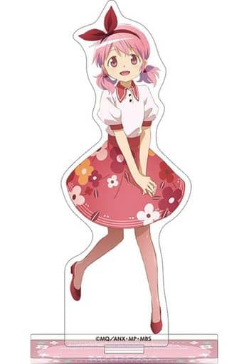 Puella Magi Madoka Magica Group Acrylic Stand Set (5 Acrylic Stands + Bonus A3 Cloth Poster) - Movic, Pre-owned