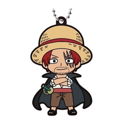 Shanks Capsule Rubber Mascot 2 Keychain - One Piece FILM RED (Bandai) - Pre-owned