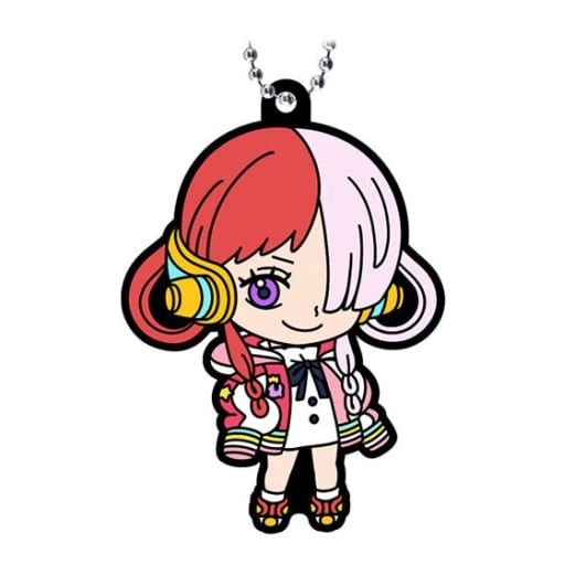 Uta Rubber Mascot A - One Piece FILM RED Capsule Rubber Mascot 2 (Bandai), Ball Chain Keychain