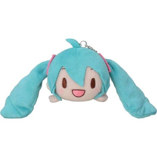 Hatsune Miku Love Live! Sunshine!! × Hatsune Miku Fuwapuchi Nesoberi Plush (Puchi) - Sega Interactive - Approx. 6 x 10 x 5.5 cm - Pre-owned