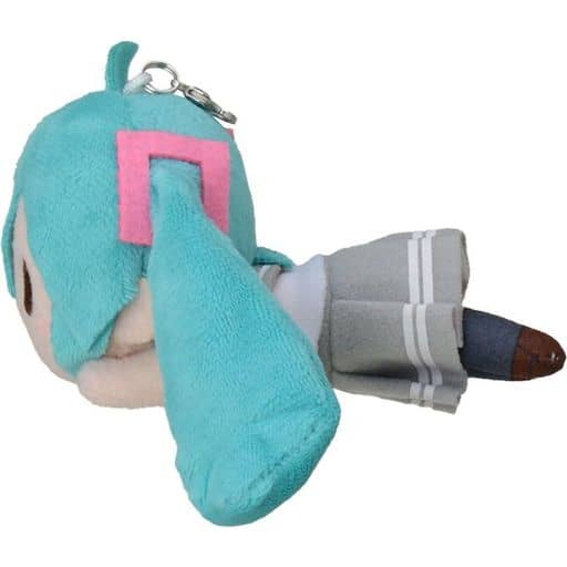 Hatsune Miku Love Live! Sunshine!! × Hatsune Miku Fuwapuchi Nesoberi Plush (Puchi) - Sega Interactive - Approx. 6 x 10 x 5.5 cm - Pre-owned