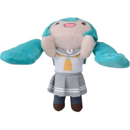 Hatsune Miku Love Live! Sunshine!! × Hatsune Miku Fuwapuchi Nesoberi Plush (Puchi) - Sega Interactive - Approx. 6 x 10 x 5.5 cm - Pre-owned