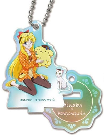 Minako Aino / Sailor Venus 2-Way Acrylic Stand Keychain (Aurora TYPE) - Sailor Moon x Sanrio Characters - Hase-Pro / Bandai - Approx. 59 x 55 x 3 mm