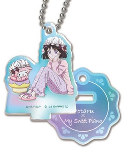 Hotaru Tomoe / Sailor Saturn × My Sweet Piano Stand Mini Acrylic Keychain Aurora TYPE - Hase-Pro / Bandai - Approx. 59 x 55 x 3 mm - Sailor Moon