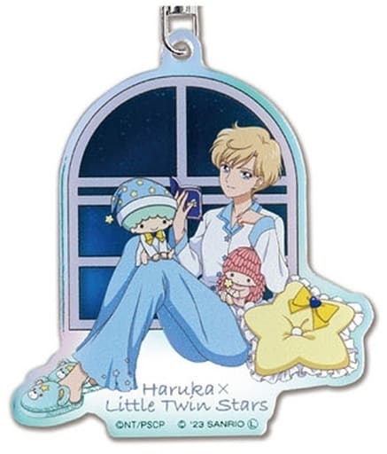 Haruka Tenoh / Sailor Uranus Acrylic Keyholder Aurora Type - Sailor Moon x Sanrio Characters (Hase-Pro / Bandai, Pre-owned, Approx. 72 x 73 x 3 mm), No. 07