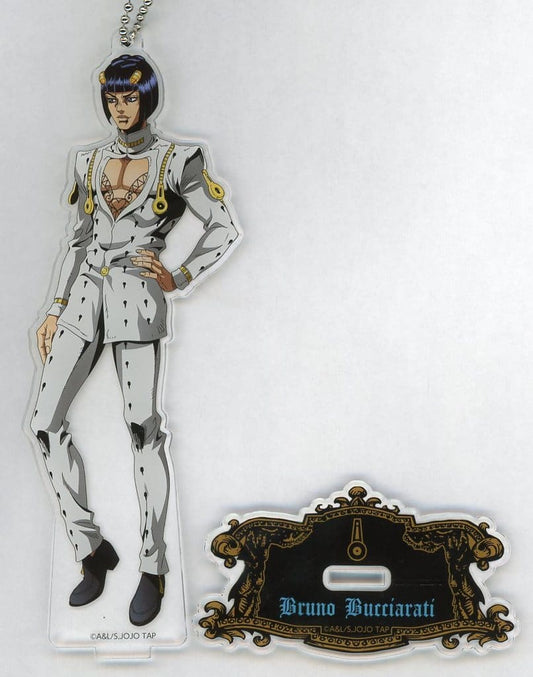 Bruno Bucciarati Acrylic Ball Chain Keychain - JoJo's Bizarre Adventure JOJO WORLD2 (Approx. 100 mm, Bandai Namco Amusement)