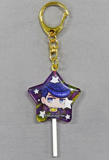 Josuke Higashikata Candy-Style Acrylic Keychain - JoJo's Bizarre Adventure JOJO WORLD2 (Bandai Namco Amusement, Pre-owned, Approx. 40 mm)
