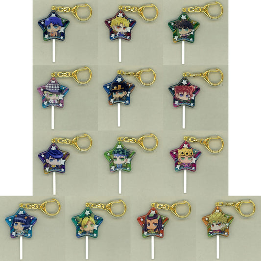 JoJo's Bizarre Adventure JOJO WORLD2 Candy-style Acrylic Keychain Full 13-Piece Set - Bandai Namco Amusement (Approx. 40 mm)