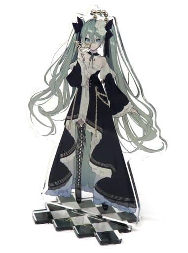 Hatsune Miku Acrylic Keychain with Stand - COCOLLABO × Piapro 39Culture2023 PARTY & COSPLAY (Caravan) Approx. 13 x 5 cm Pre-owned