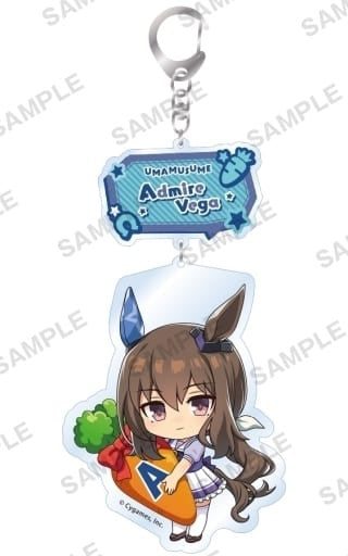 Admire Vega Mugyumi Acrylic Keychain Vol.2 - Umamusume: Pretty Derby (Bushiroad Creative) Pre-owned, 7.6×12.0cm