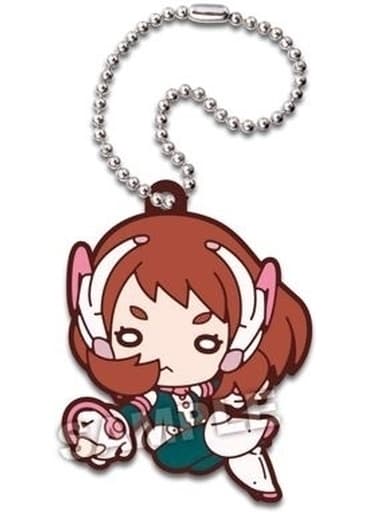 Ochaco Uraraka Nitotan Rubber Mascot Keychain - My Hero Academia Hero vs. Villains, Takara Tomy Arts, Approx. 60 mm, Pre-Owned