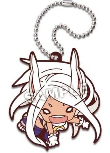 Mirko My Hero Academia Nitotan Hero vs Villains Rubber Mascot Keychain by Takara Tomy Arts, Approx. 60 mm