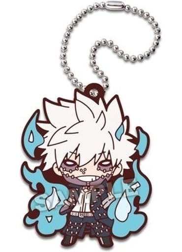 Dabi Nitotan Rubber Mascot Keychain from My Hero Academia Hero vs Villains by Takara Tomy Arts, Approx. 60 mm