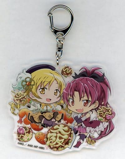 Mami Tomoe & Kyoko Sakura Osaka Limited Acrylic Charm - Puella Magi Madoka Magica - Aniplex - Approx. 8 cm - Pre-owned