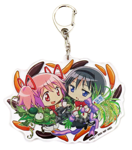 Madoka Kaname & Homura Akemi Acrylic Charm - Puella Magi Madoka Magica 10th Exhibition Niigata Limited (Aniplex) Approx. 8 cm