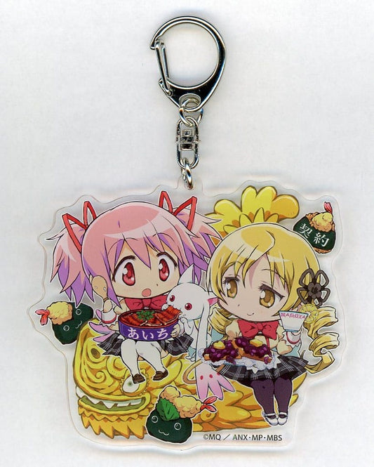 Madoka Kaname & Mami Tomoe Acrylic Charm - Puella Magi Madoka Magica Aichi Limited (Aniplex, Approx. 8 cm)