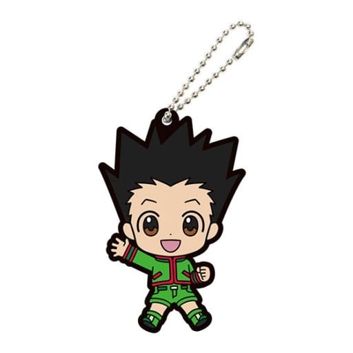 Gon Hunter x Hunter Capsule Rubber Mascot Keychain with Ball Chain by Bandai, Pre-Owned