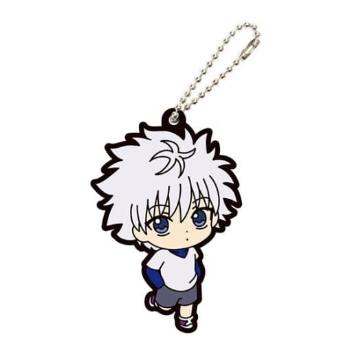 Killua Hunter x Hunter Capsule Rubber Mascot Keychain with Ball Chain by Bandai