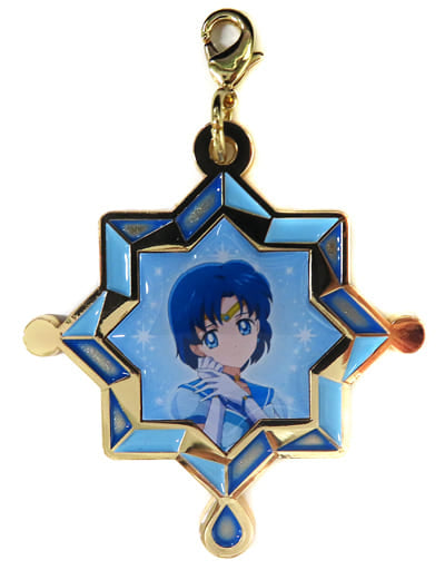 Eternal Sailor Mercury Metal Charm - Sailor Moon Cosmos Movie Theater Goods (Approx. 50 x 55 mm, Pre-owned, Movic)
