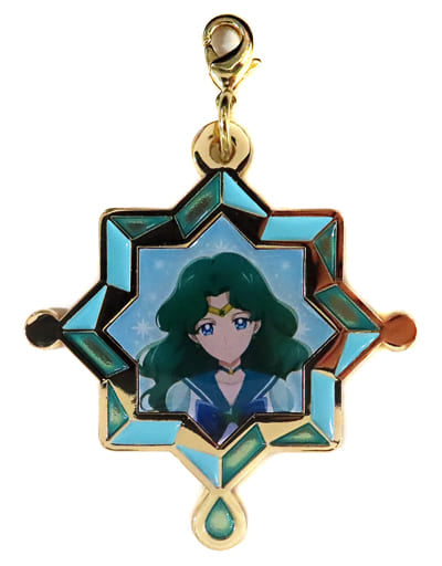 Sailor Neptune Metal Charm - Sailor Moon Movie Cosmos Metal Charm Collection (Movic) Approx. 50 x 55 mm (Pre-owned)