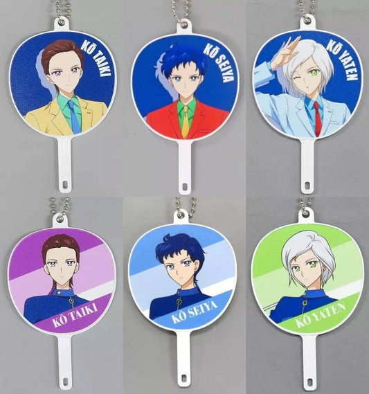 Sailor Moon Cosmos Movie Trading FAN Keyholder Complete 6-Piece Set - Theater Goods - Approx. 70 x 100 x 35 mm (Used)