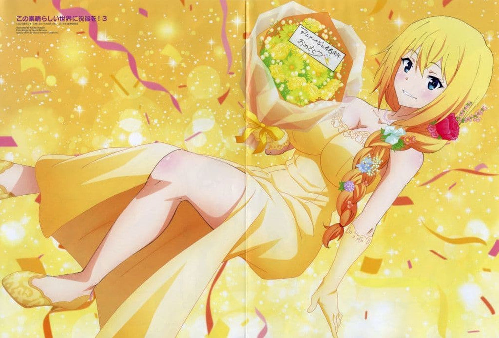 Double-Sided A3 Pinup Darkness/Group KonoSuba 3 & LATCH!