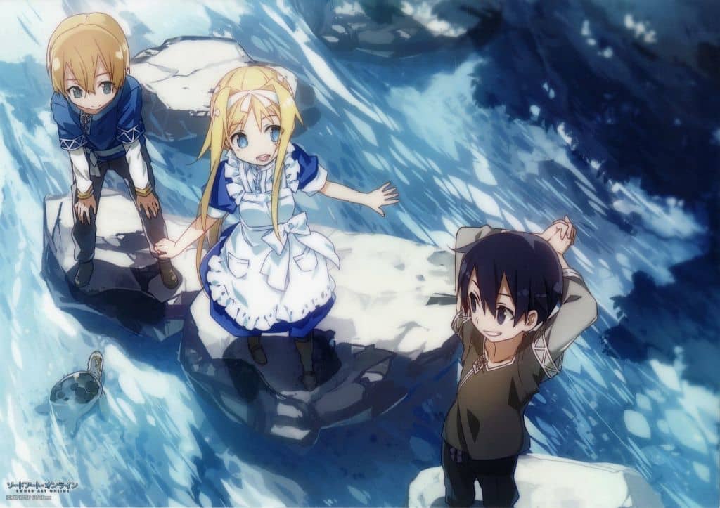 Eugeo, Alice Zuberg & Kirito A3 Clear Poster - Sword Art Online 15th Anniversary