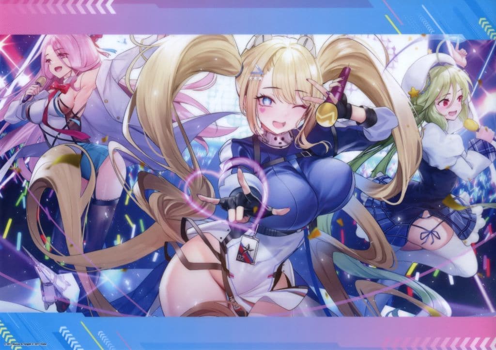 Azur Lane MAGIC Lottery Cheerleading Day A3 Clear Poster, F Prize, Used