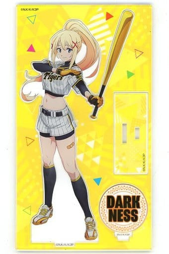 Darkness Original Art Framed Acrylic Stand KonoSuba x Hanshin Tigers