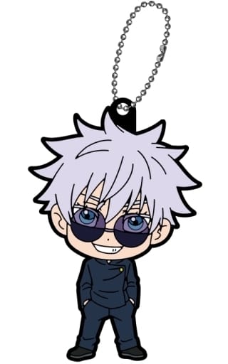 Satoru Gojo Rubber Mascot Keychain - Jujutsu Kaisen Season 2: Hidden Inventory / Premature Death (Approx. 49 x 75 mm, Pre-owned, Xebec)