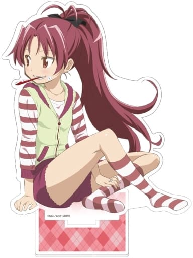 Kyoko Sakura BIG Acrylic Stand - Puella Magi Madoka Magica Movie Rebellion (Key-th, Approx. 23–24 cm, Pre-owned)