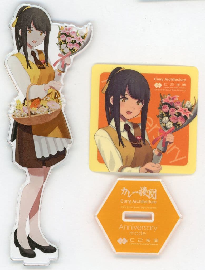 Reeka-chan (Bouquet/Looking Up) Acrylic Stand Set