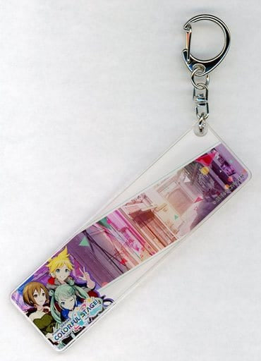 Hatsune Miku & Kagamine Len & MEIKO Acrylic Keychain - CHUNITHM SUN × Project SEKAI COLORFUL STAGE! Collab Gift Campaign - Approx. 10 x 3 cm - Sega (Pre-owned)
