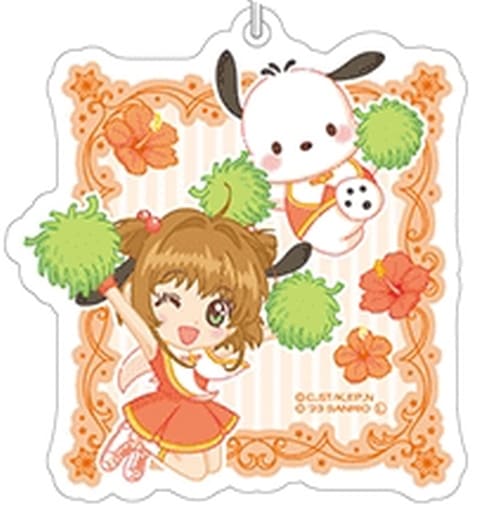 Sakura Kinomoto & Pochacco Acrylic Keychain Flower ver. - Cardcaptor Sakura × Sanrio Characters (Up Fields, Approx. 65 x 65 mm, Pre-owned)