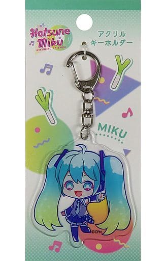 Hatsune Miku MF (MIKUMIKU FRIENDS) Acrylic Keychain - VOCALOID - Synapse Japan - Approx. 90 x 55 mm (Pre-owned)