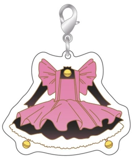 A. Black Cat Pink Battle Outfit Trading Charm - Cardcaptor Sakura Trading Charm Vol.2 (Approx. 40 x 40 mm, Aluminum, Pre-owned, Toshin Pack)