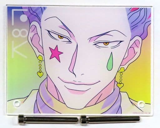 Hisoka Morow Ani-Art Clear Label A6 Acrylic Panel - HUNTER×HUNTER Animate Fair in 2023 (ARMA BIANCA, Approx. 14 cm)