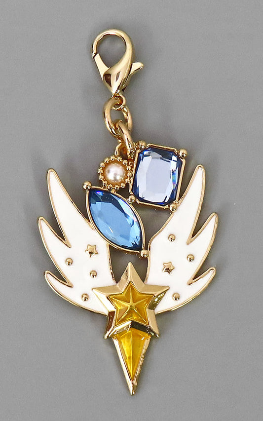 Sailor Star Fighter Zipper Charm - Sailor Moon Cosmos Movie Keychain (Toei Animation, Pre-owned, Approx. 35 x 70 x 4.8 mm)