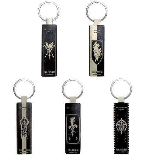 Final Fantasy XVI Nation Crest Metal Mirror Keychain Set of 5
